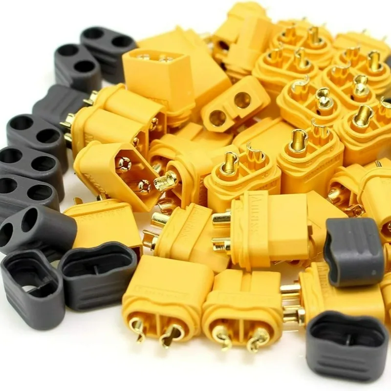 Drone Battery Connector - 4/10 PCS with Sheath XT60 Male