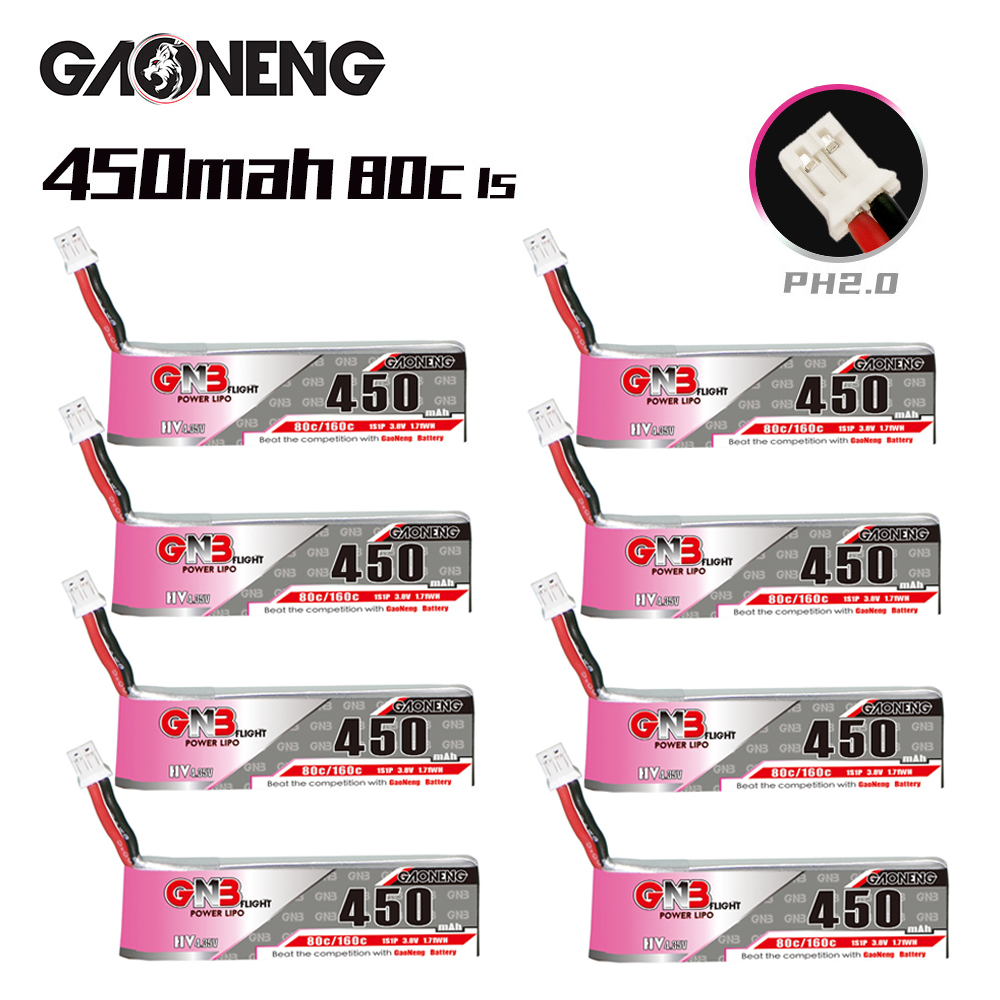 Drone Battery Plate - GNB HV 1S 3.8V 450mAh 80C/160C