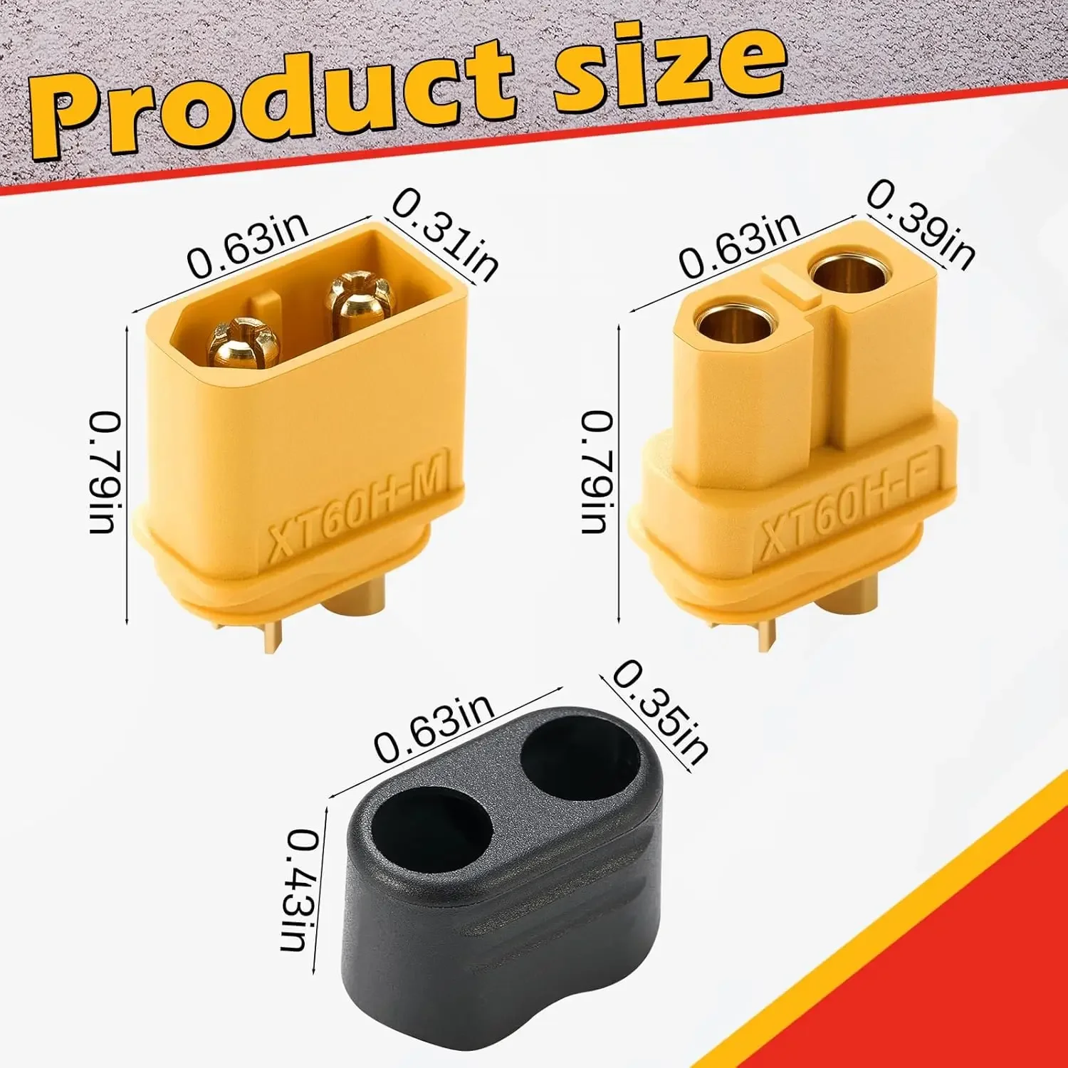 4/10 PCS with Sheath XT60 Male – Drone Battery Connector Bewertung und Preis