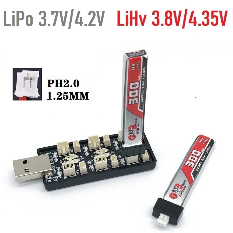 6CH USB 1S LiPo/LiHv 3.7V/4.2V – Drone Battery Balance Charger Bewertung und Preis