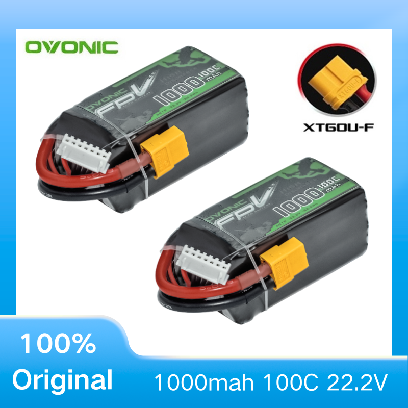 2Pcs OVONIC 1000mAh 100C 22.2V – Drone Battery 6S Bewertung und Preis
