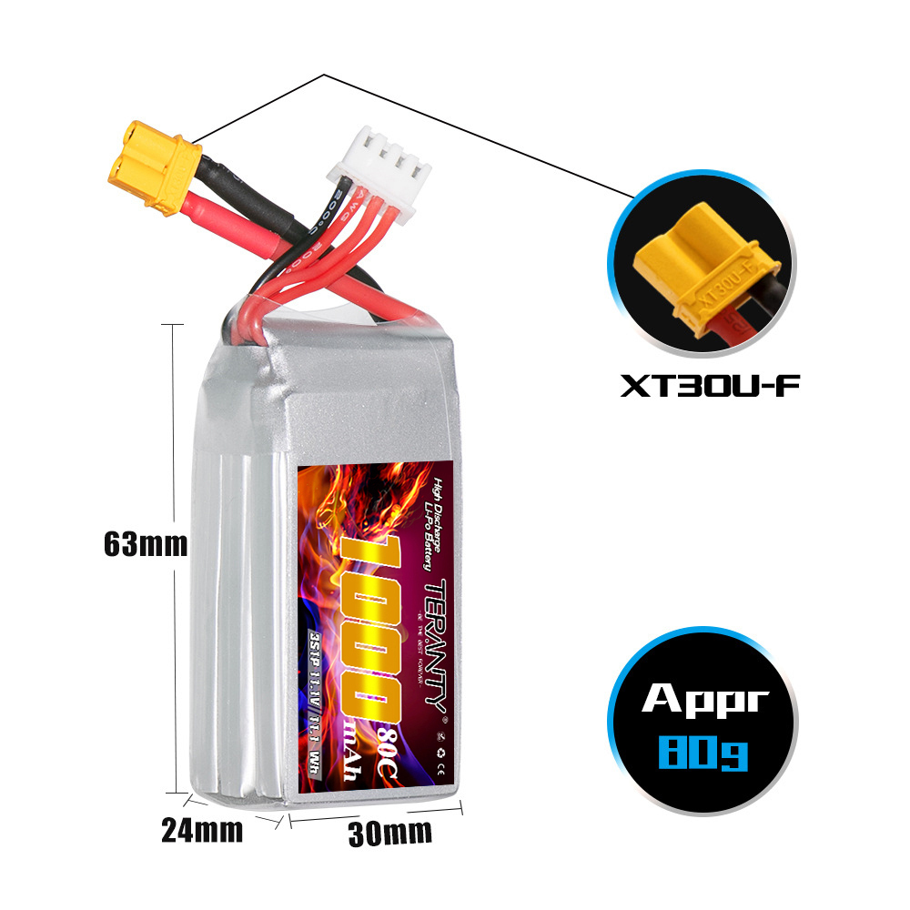 TERANTY 3S 11.1V 80C/160C 1000 – Drone Battery 3S Bewertung und Preis